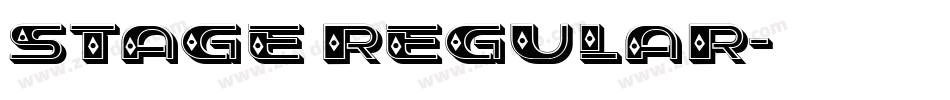 Stage Regular字体转换